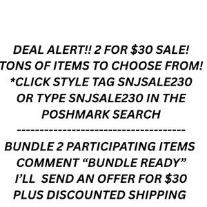 FIND 2 FOR $30 ITEM DEALS HERE!‎
